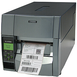 Citizen Etikettendrucker CL-S700II  mit Etikett