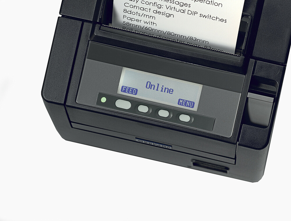 Citizen drukarka POS CT-S801 czarna wyświetlacz online