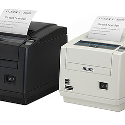 Citizen drukarka POS CT-S601IIR biała z wydrukowanym paragonem