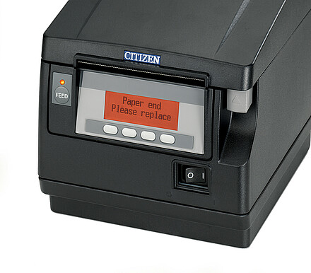 Citizen drukarka POS CT-S851 czarna wyświetlacz z błędem