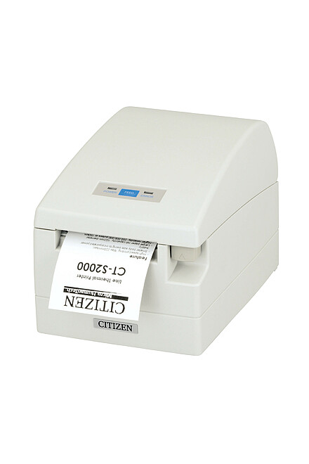 Citizen drukarka POS CT-S2000 czarna i biała z wydrukowanym paragonem