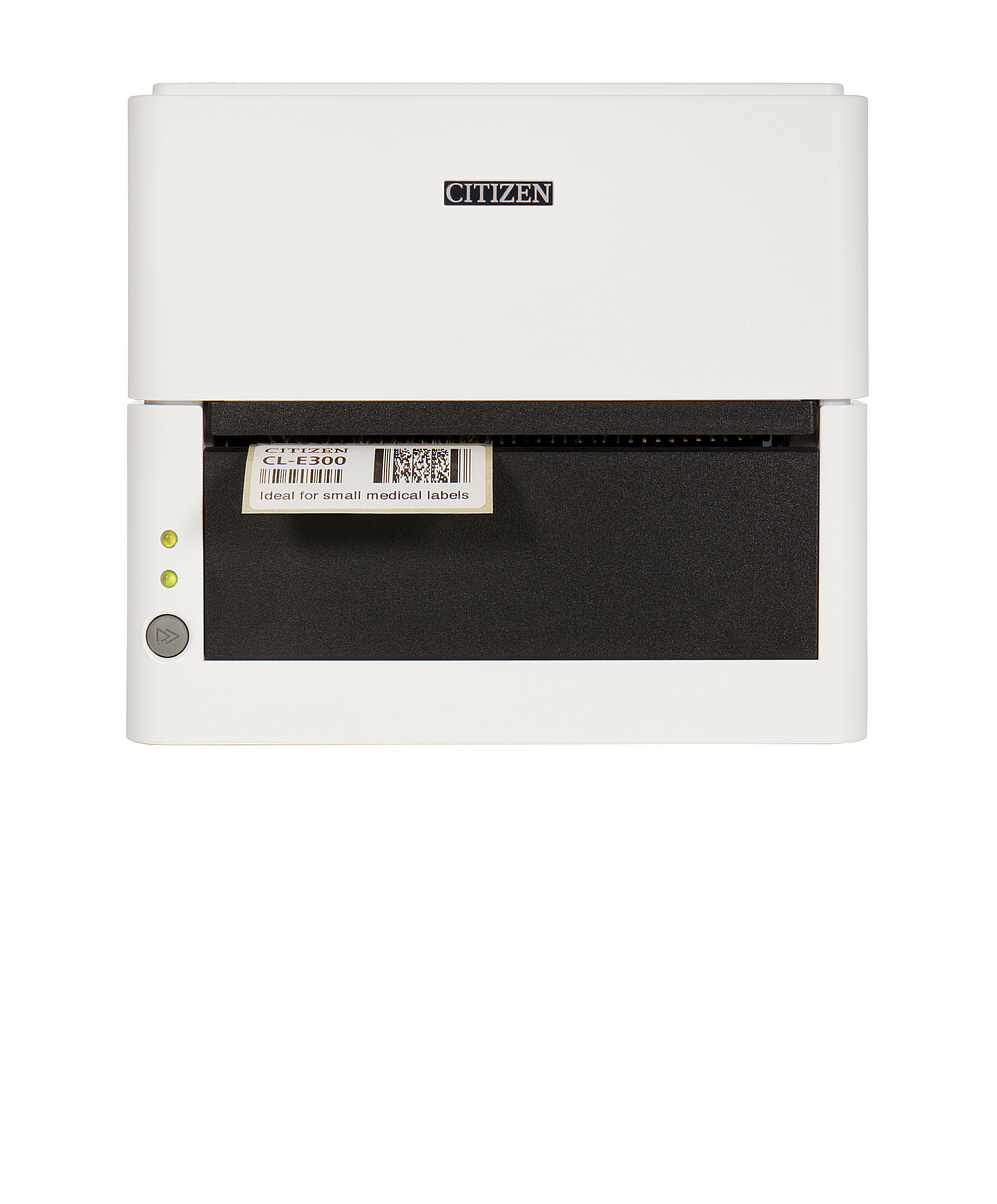 Citizen Label Printer CL-E300 White Front Printout