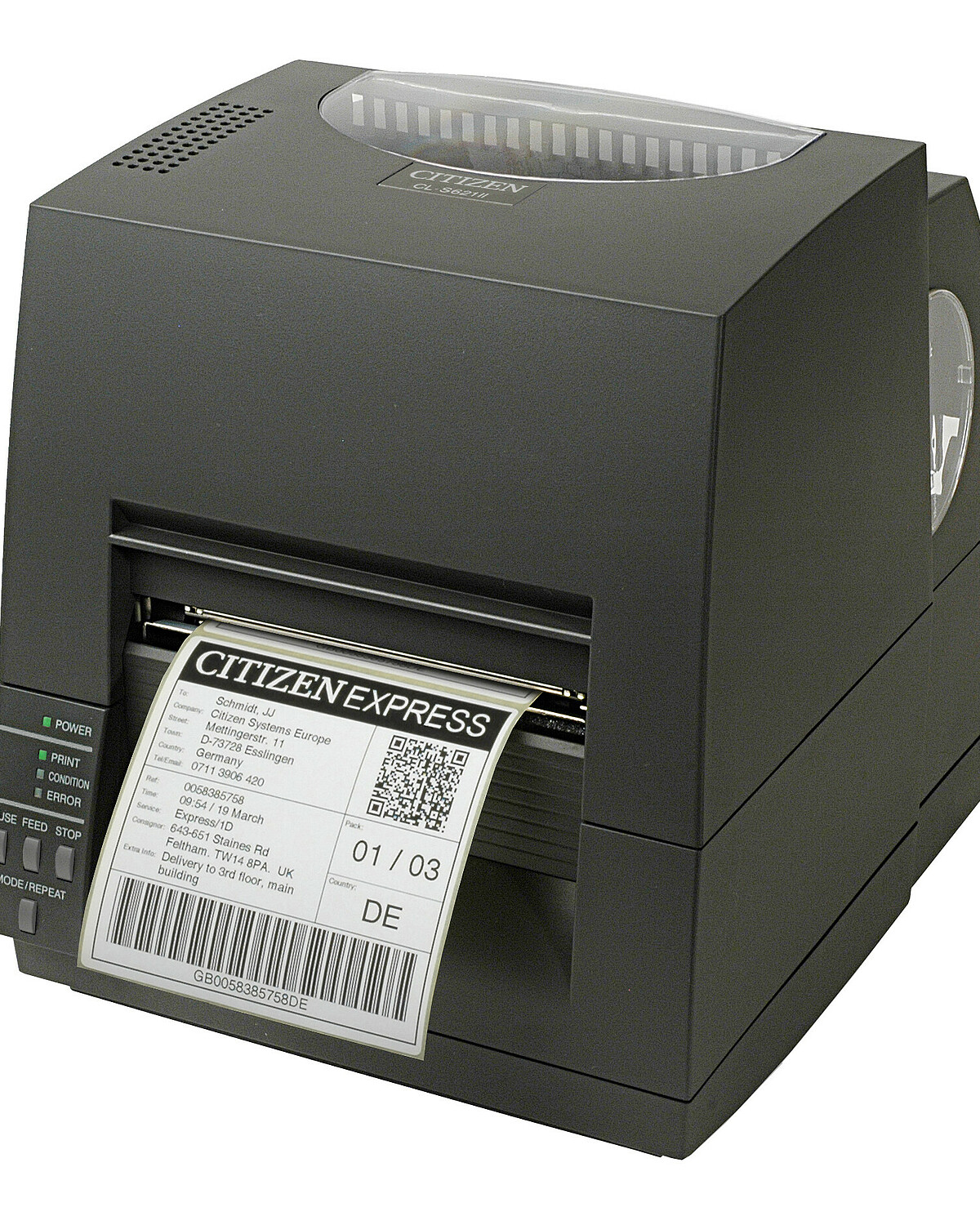 Citizen Black CL-S621II Label Printer