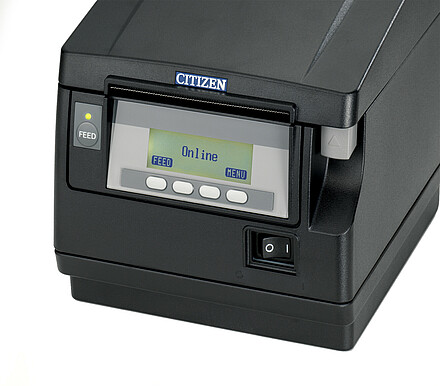 Citizen POS Drucker CT-S851 schwarz LCD Display