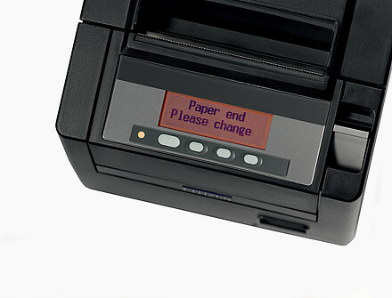 Citizen POS Drucker CT-S801 schwarz LCD Display mit Fehlermeldung