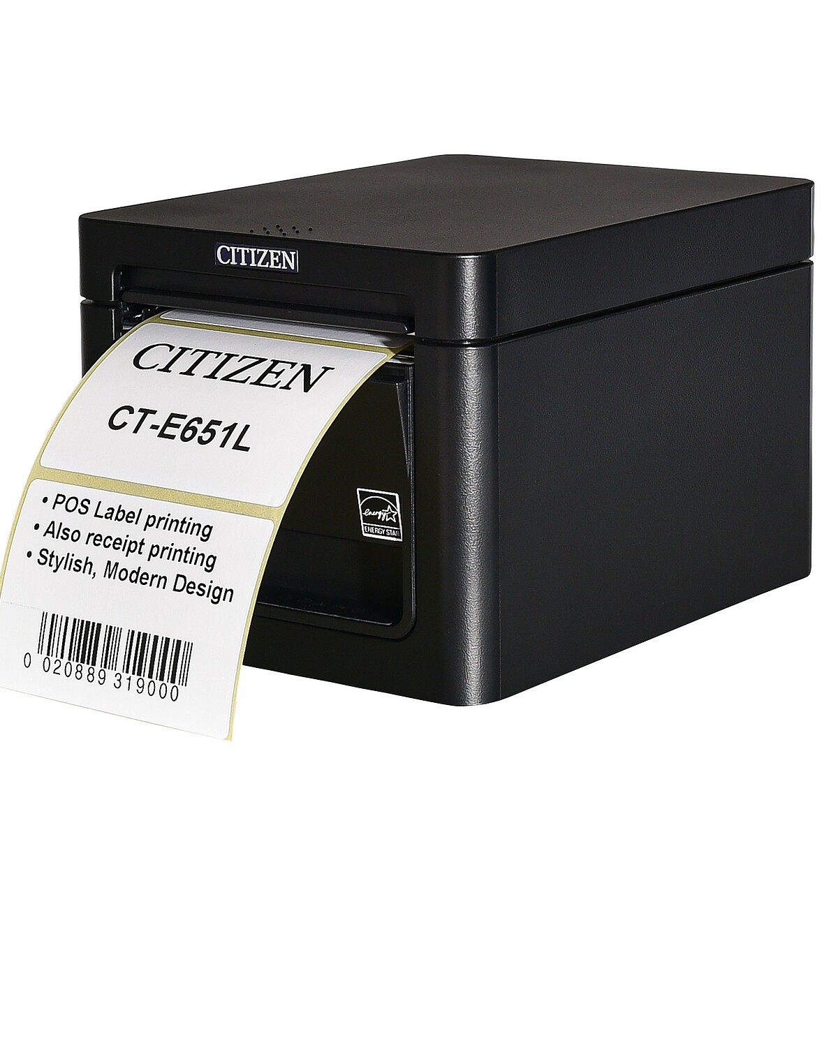 Citizen Black POS Printer CT-E651L Printout