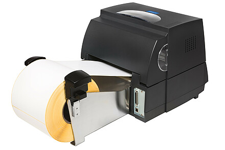 Citizen Label Printer CL-S6621 Black Paper Holder Front