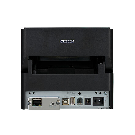 Citizen POS Drucker CT-S4500 schwarz Rückansicht