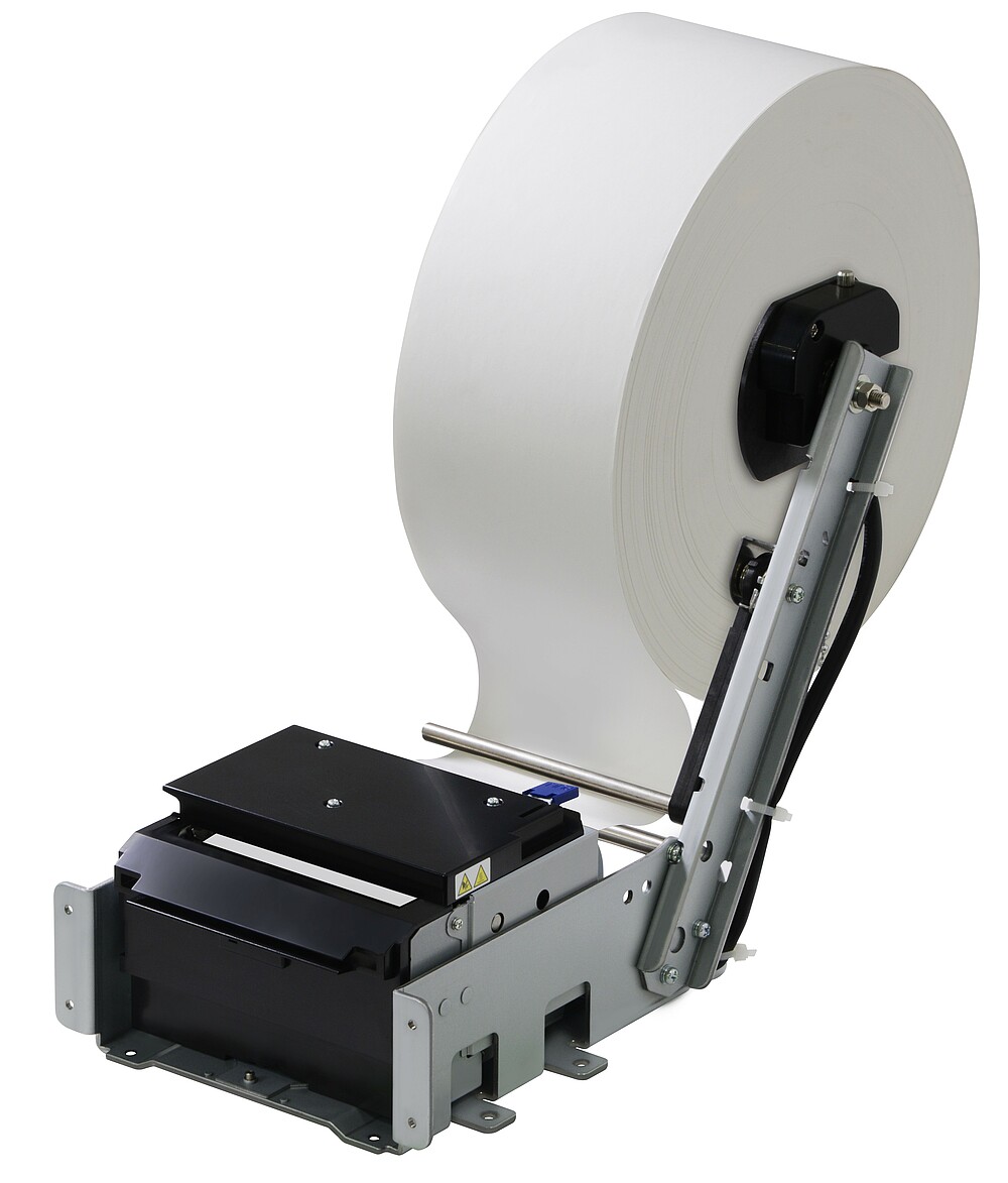 Citizen Kioskdrucker PMU-3300 Seitenansicht mit Papierolle Anschlag rechts