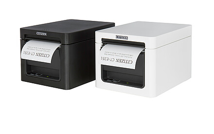 Citizen POS принтер CT-E351 черный и белый с чеком