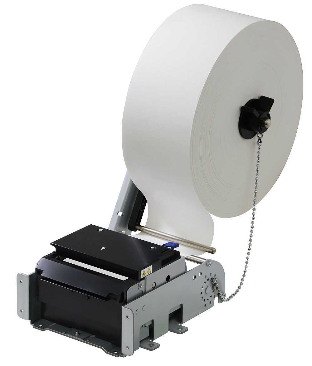 Citizen Kioskdrucker PMU-3300 Seitenansicht mit Papierolle Anschlag links