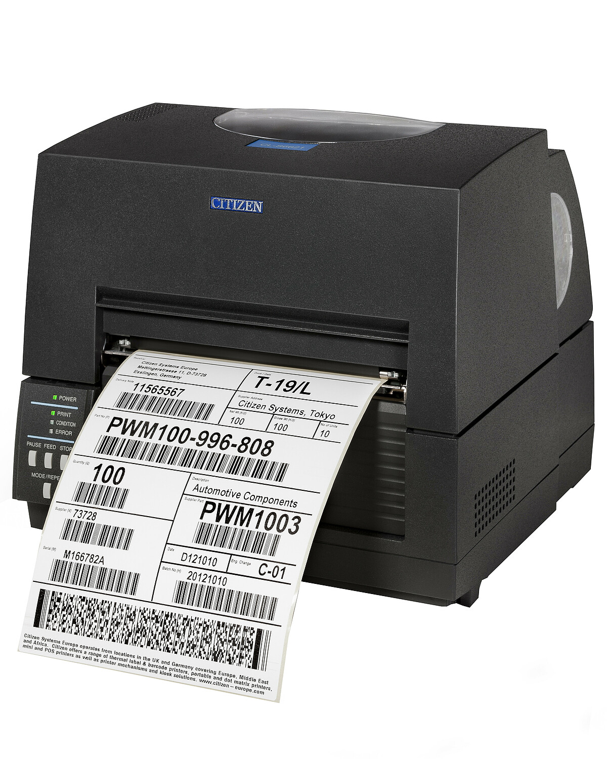 Citizen Label Printer CL-S6621 Black