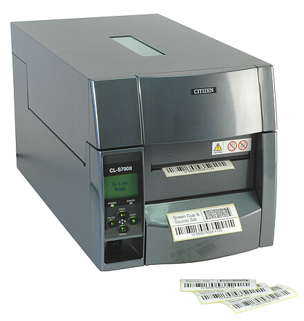Citizen Etikettendrucker CL-S700II mit Etiketten