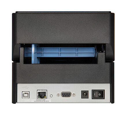 Citizen Etikettendrucker CL-E300 schwarz Rückansicht