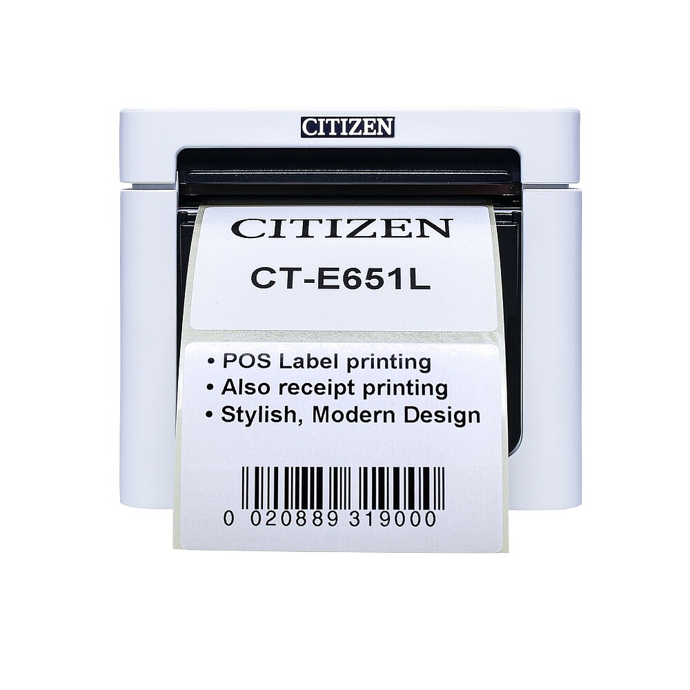 Citizen White POS Printer CT-E651L Front