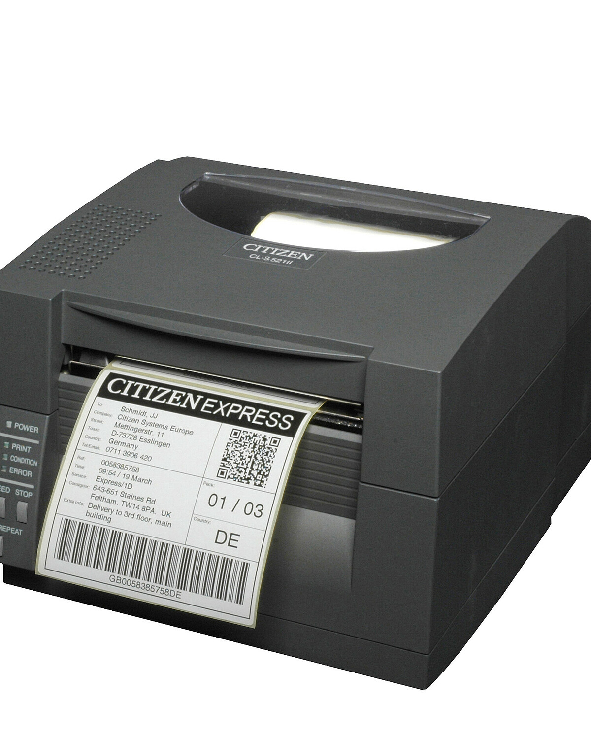 Citizen Label Printer CL-S521II Black