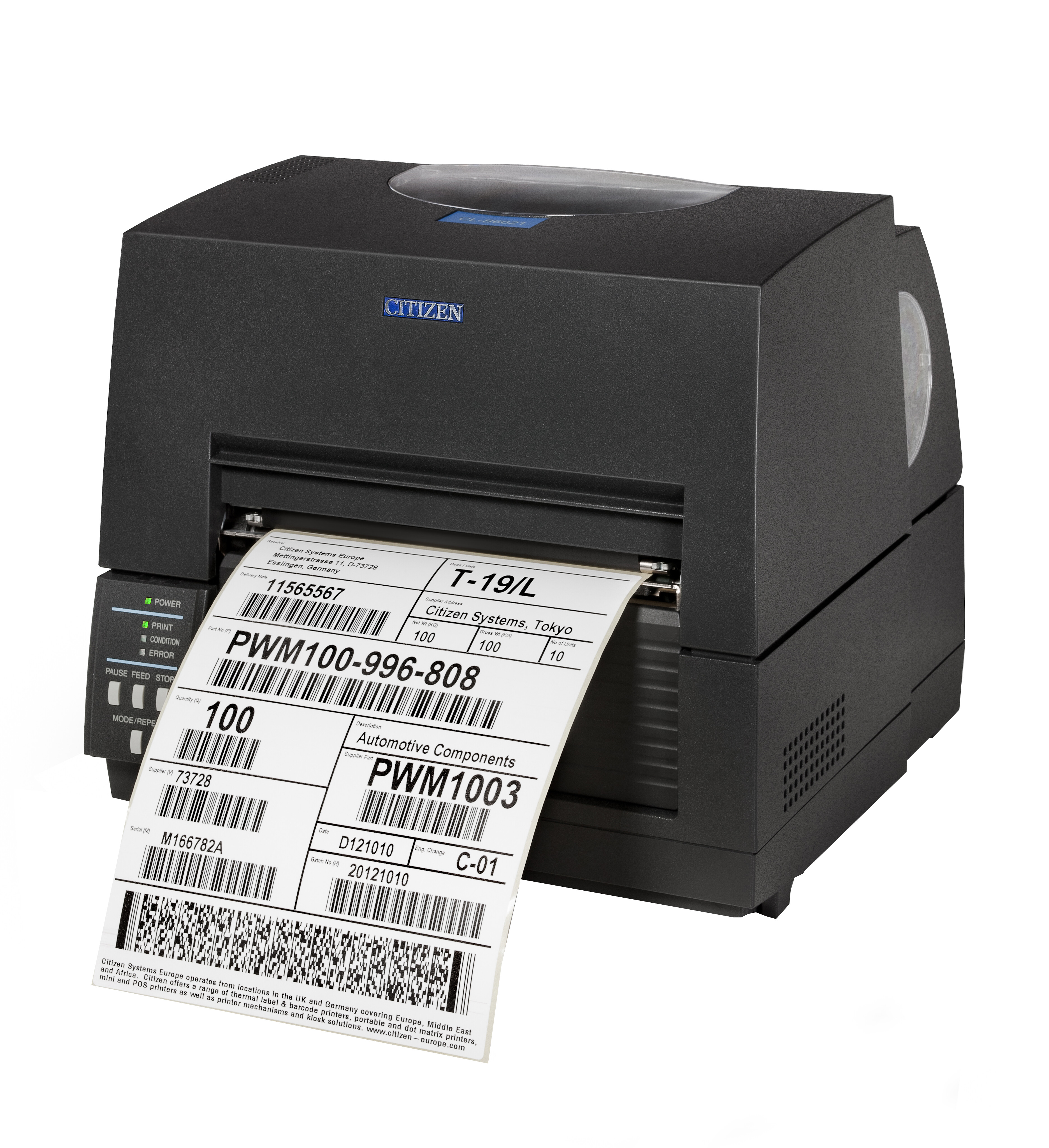 Imprimante d'étiquettes compacte Citizen CL-S6621 - Waapos